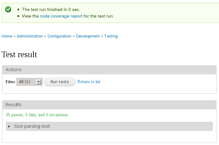 Coverage test